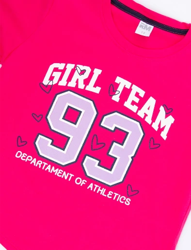 Camiseta Girl Team 93 Fucsia