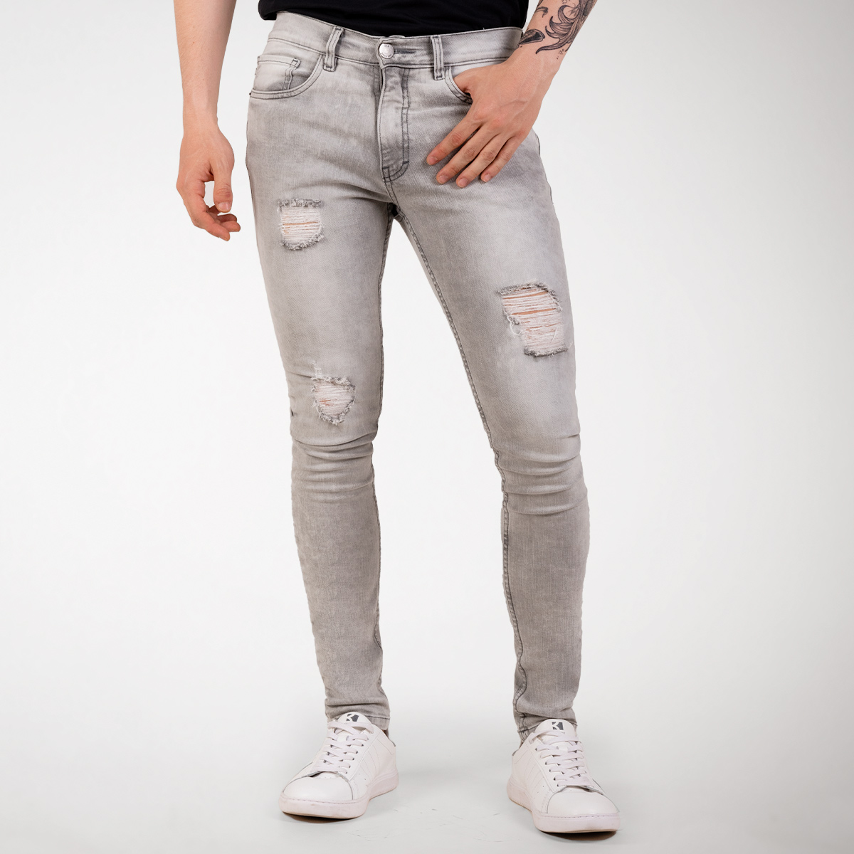 Jean skinny fit tiro bajo, PANTALONES, PANTALONES, MODA JUVENIL, HOMBRES