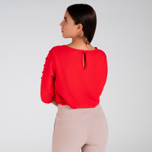 Blusa manga tres cuartos