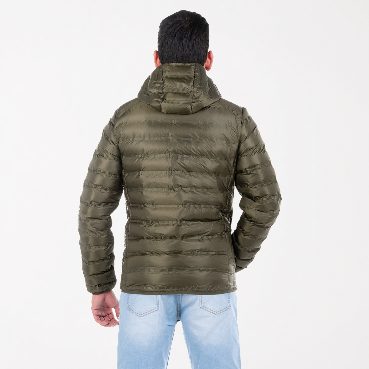 Chompa impermeable verde militar