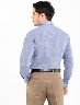 Camisa unicolor manga larga azul claro