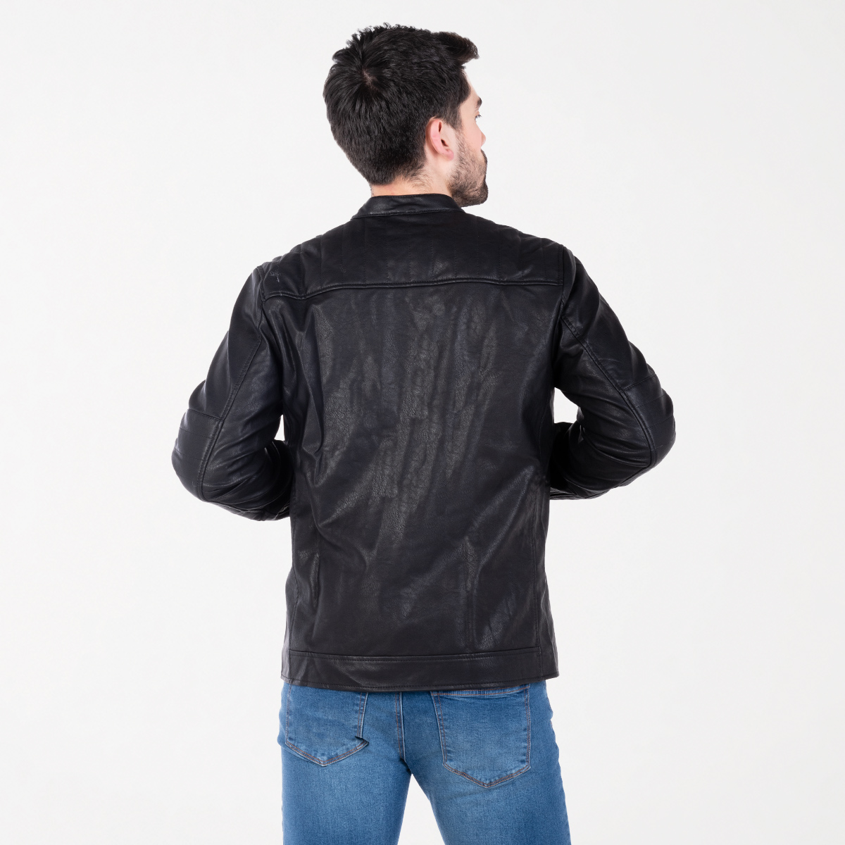 Chaqueta cuero negro