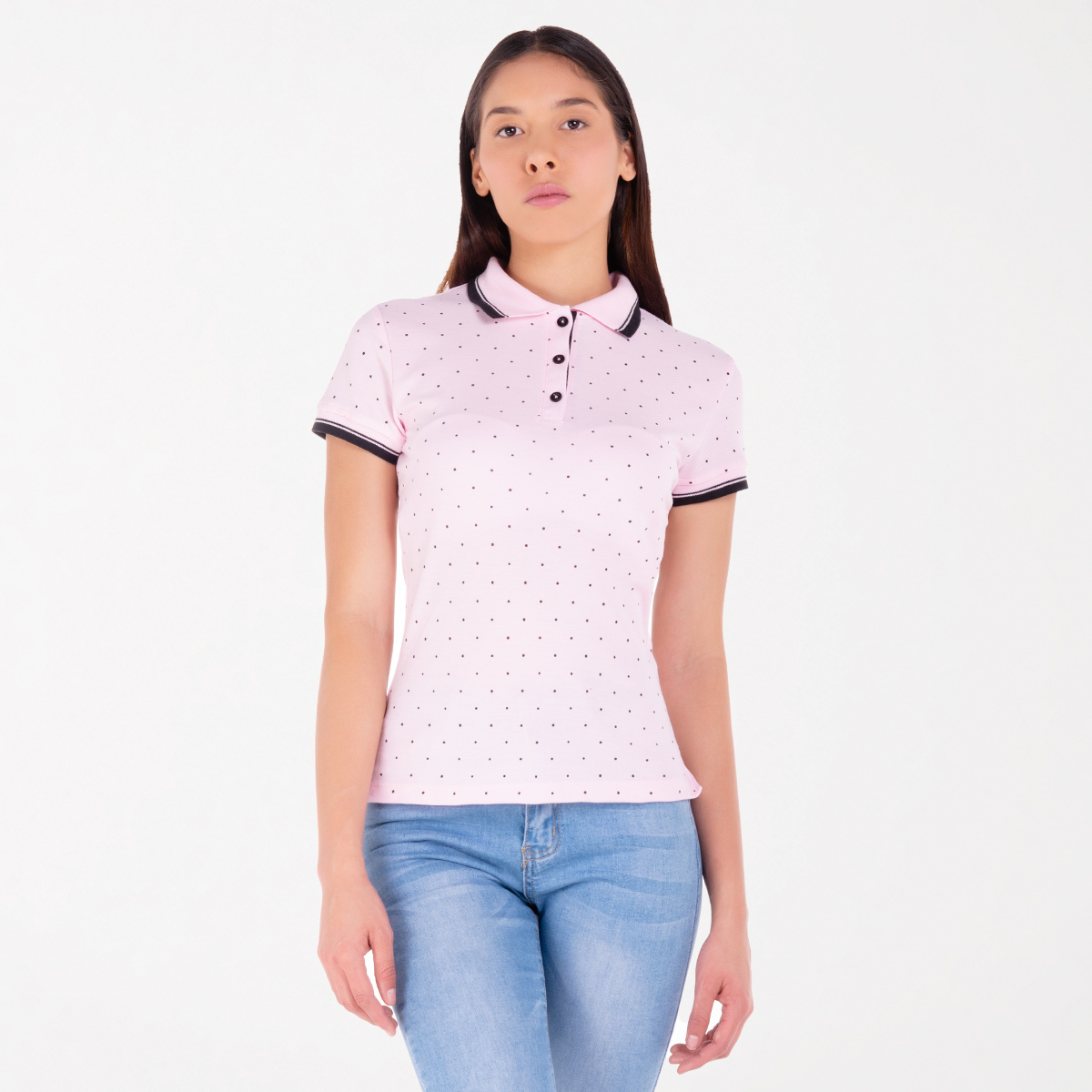Camiseta polo lunares