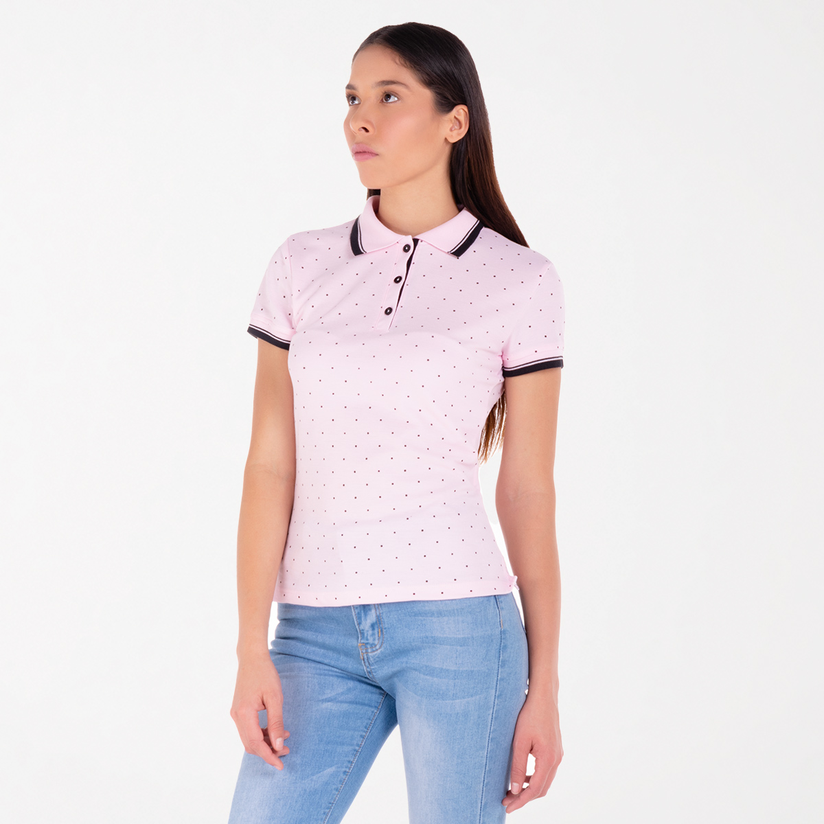 Camiseta polo lunares