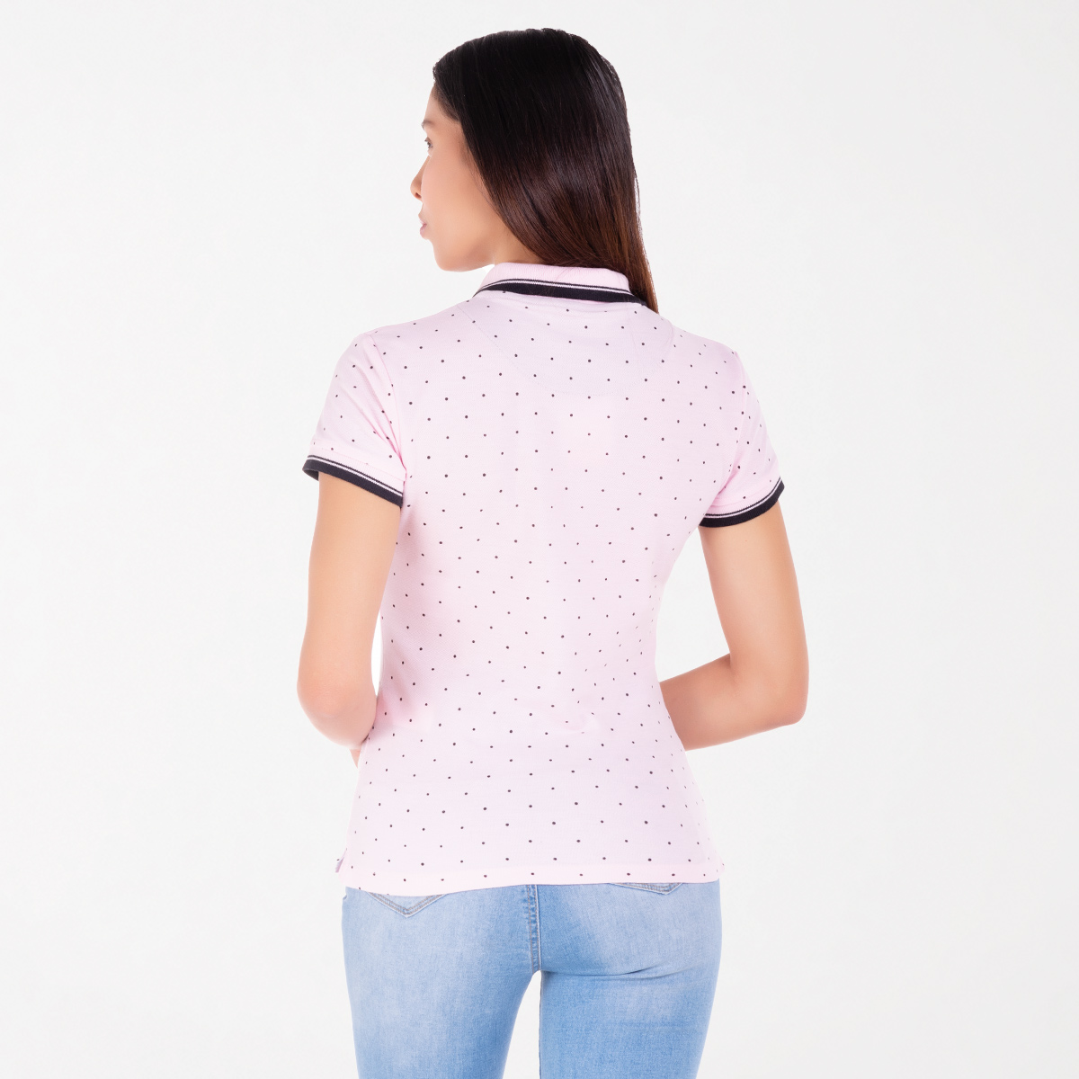 Camiseta polo lunares