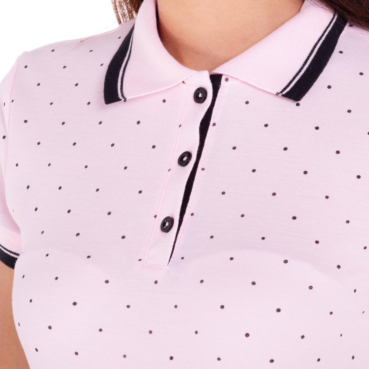 Camiseta polo lunares