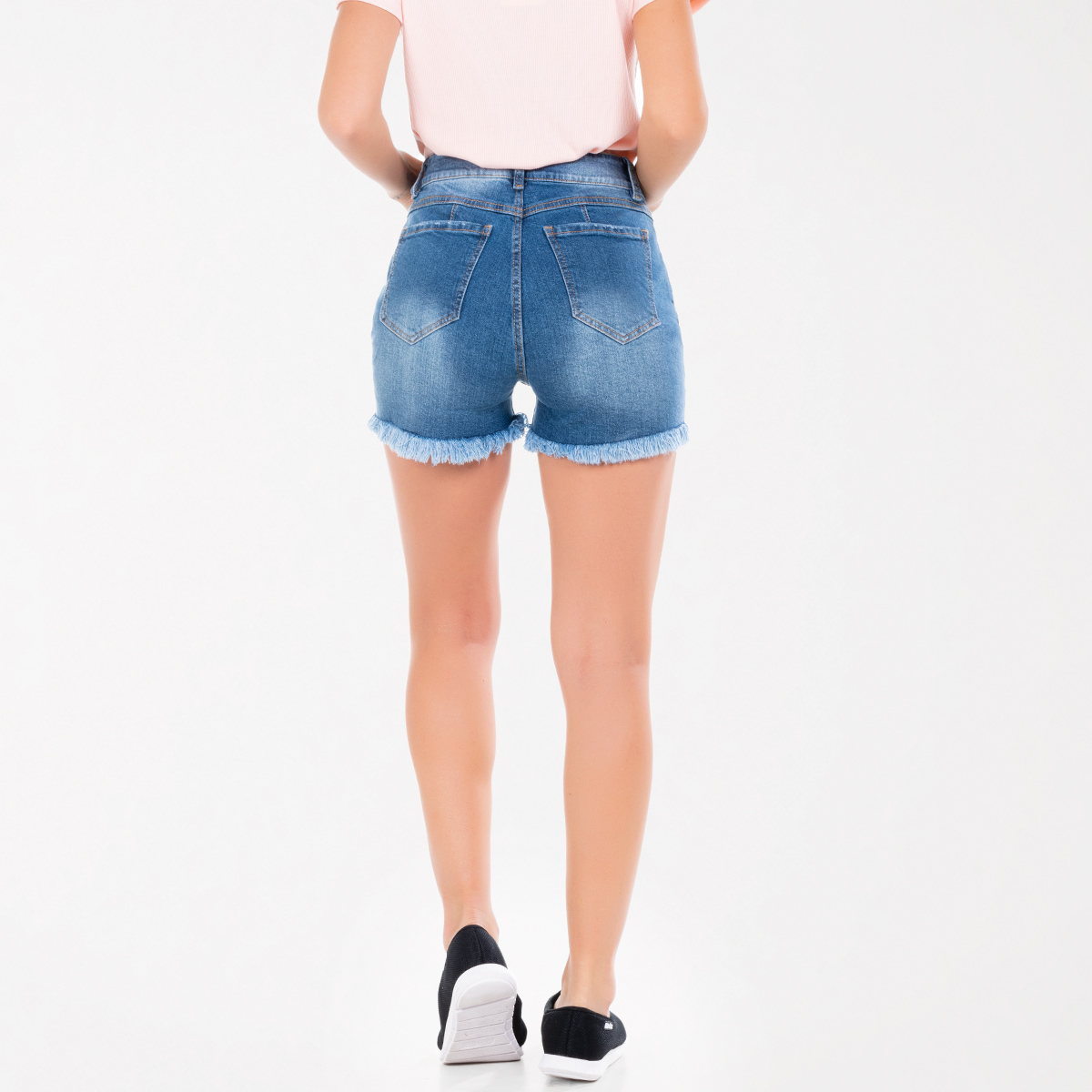 Short denim rotos