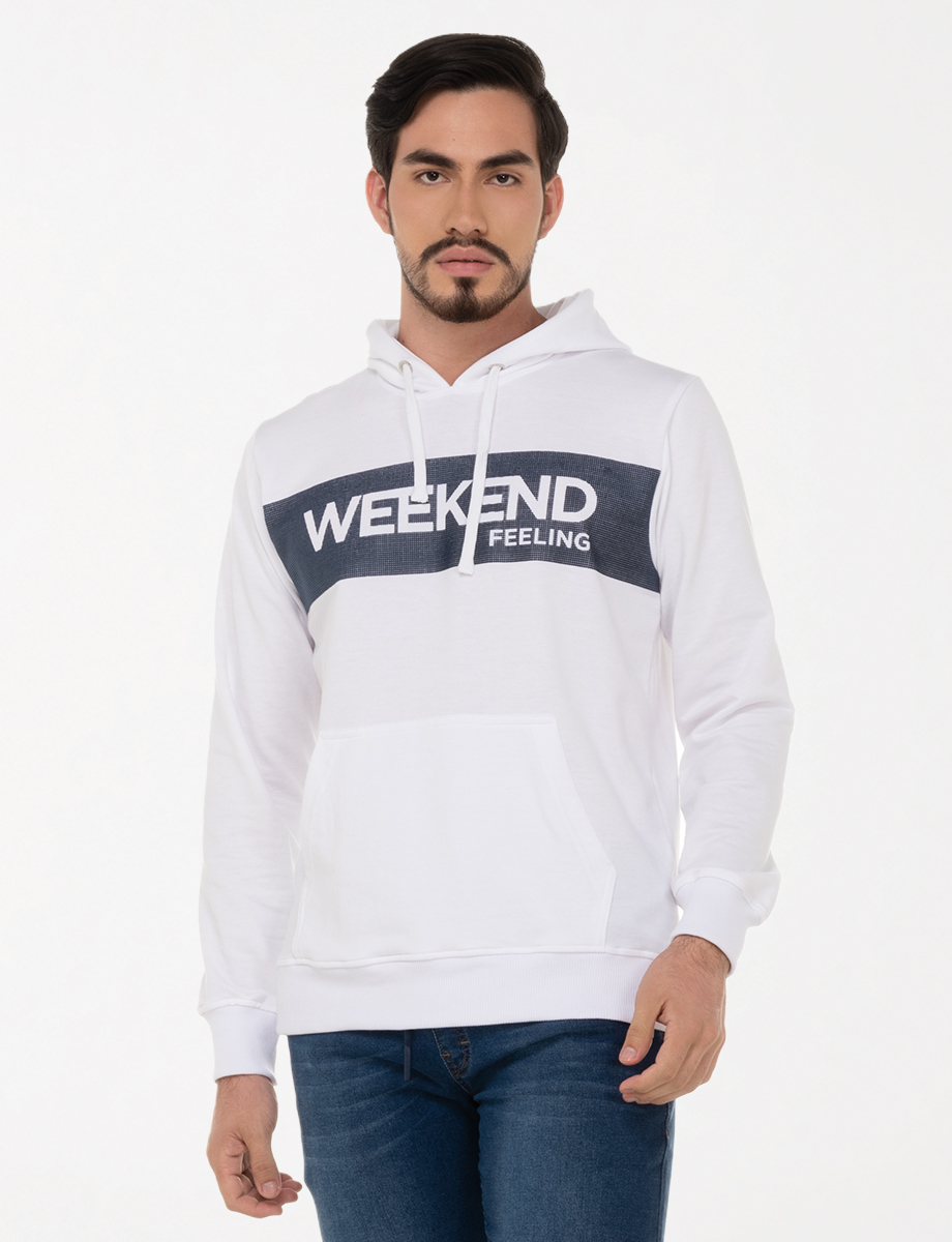 Hoddie Weekend blanco