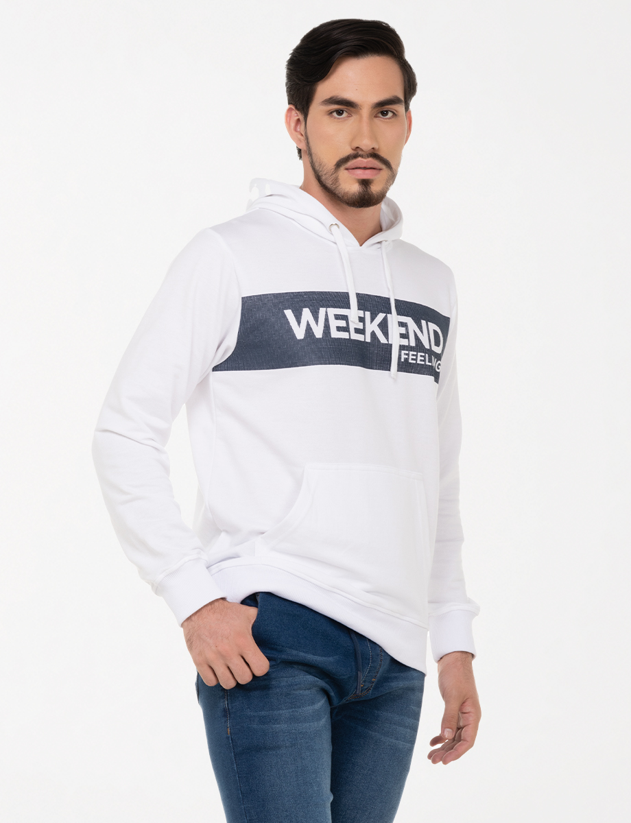Hoddie Weekend blanco