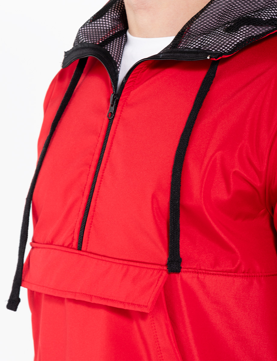 Chaqueta poliéster roja
