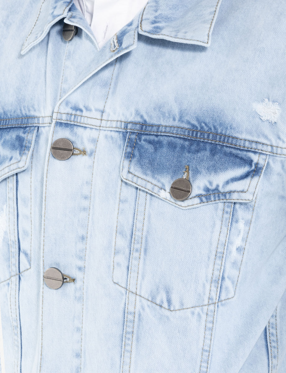 Chaqueta jean celeste
