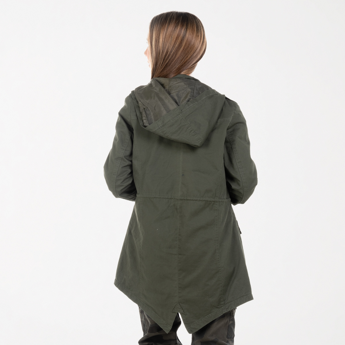 Gabardina verde militar