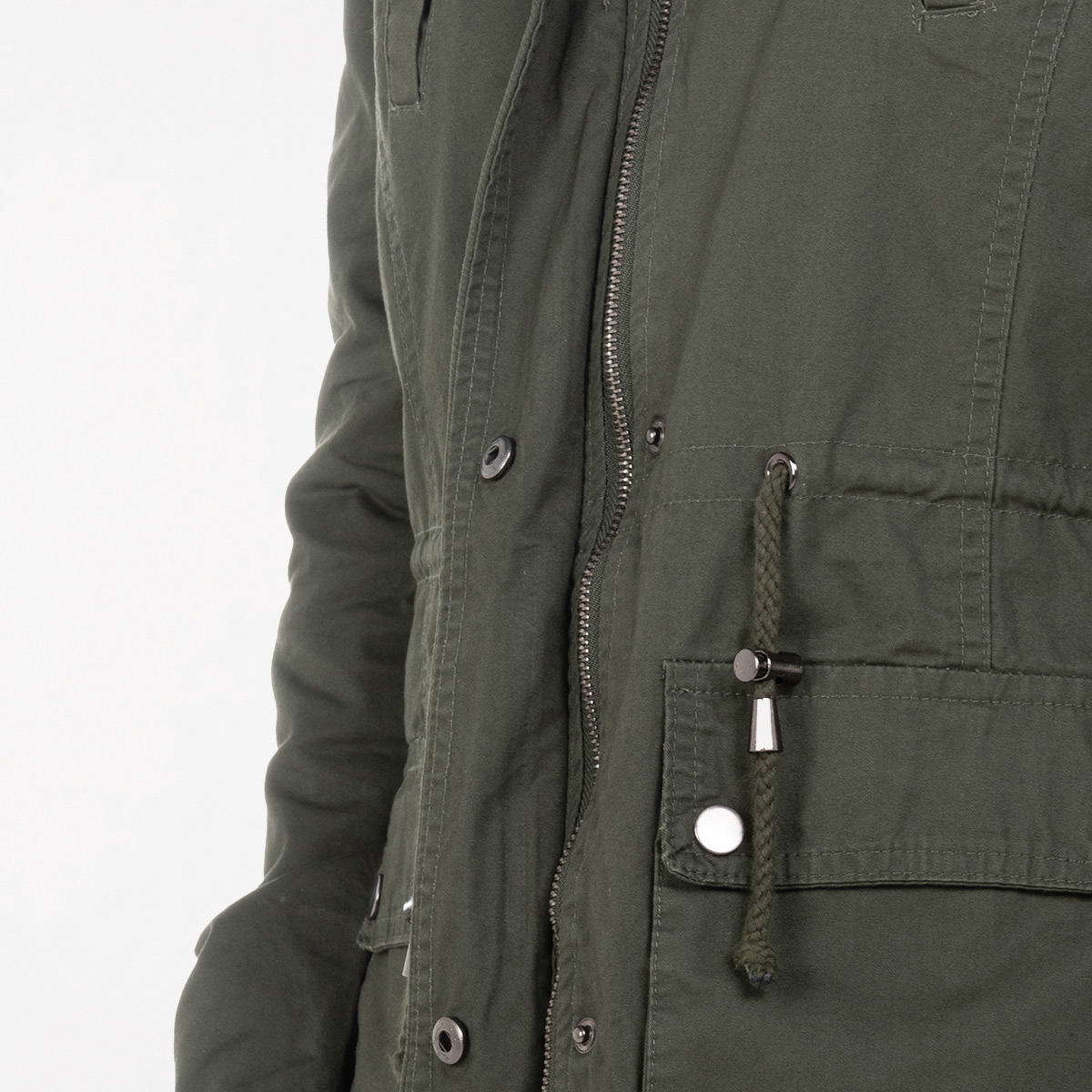 Gabardina verde militar