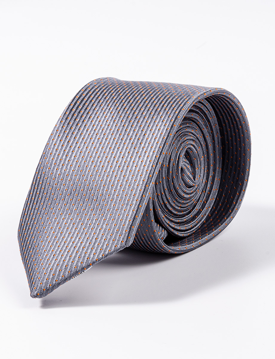 Corbata mini prints gris