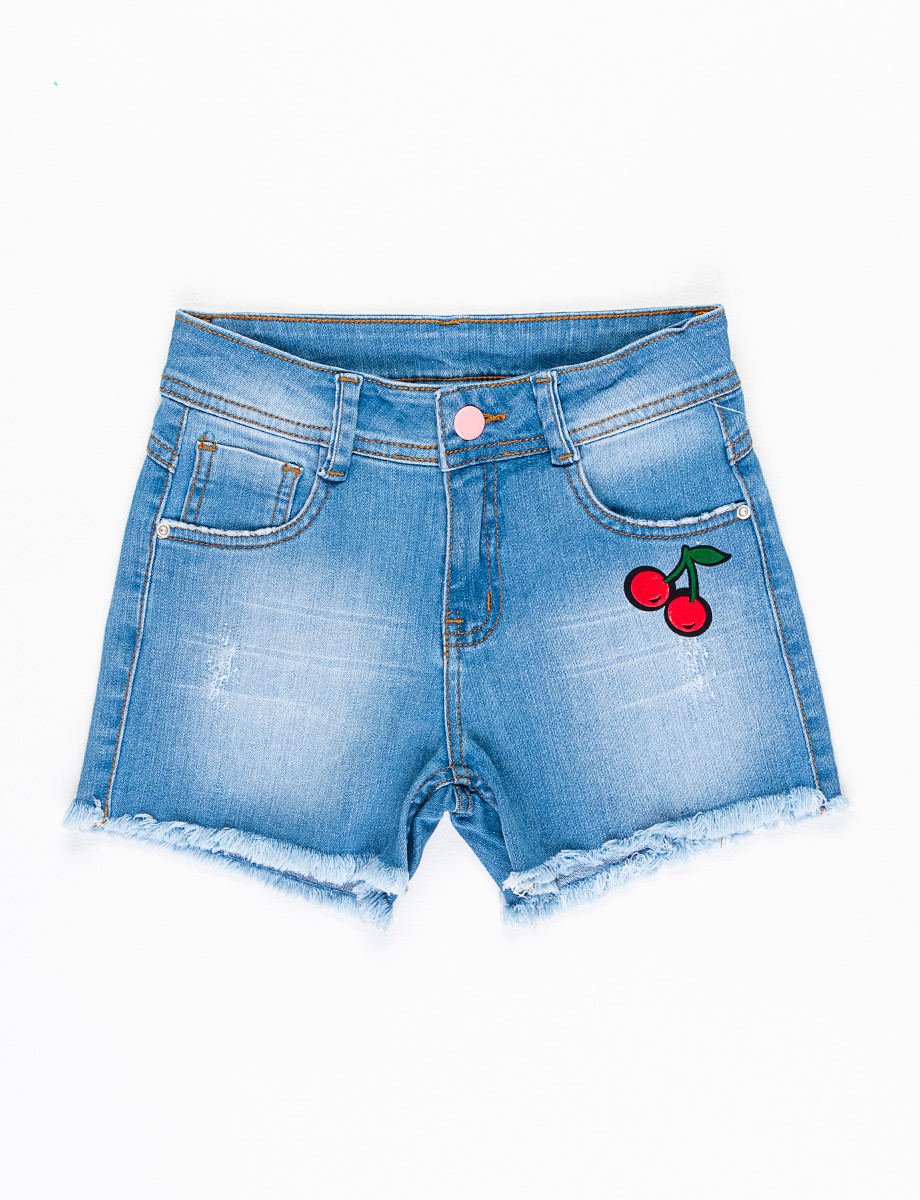 Short jean con bordado