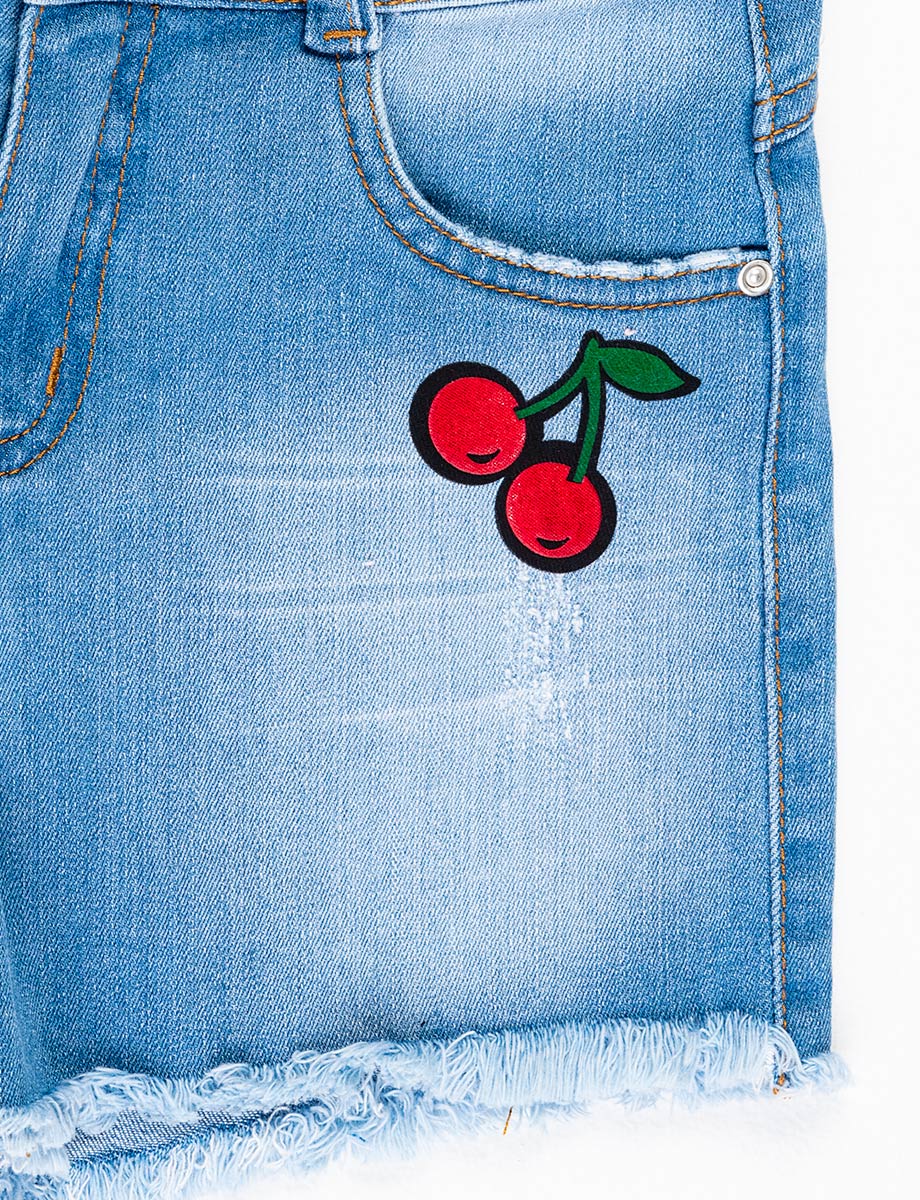 Short jean con bordado