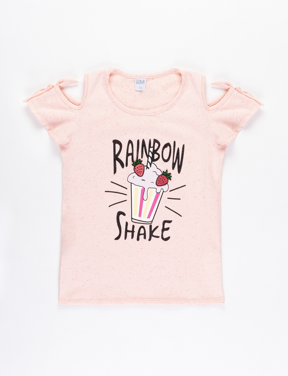 Camiseta Rainbow salmón