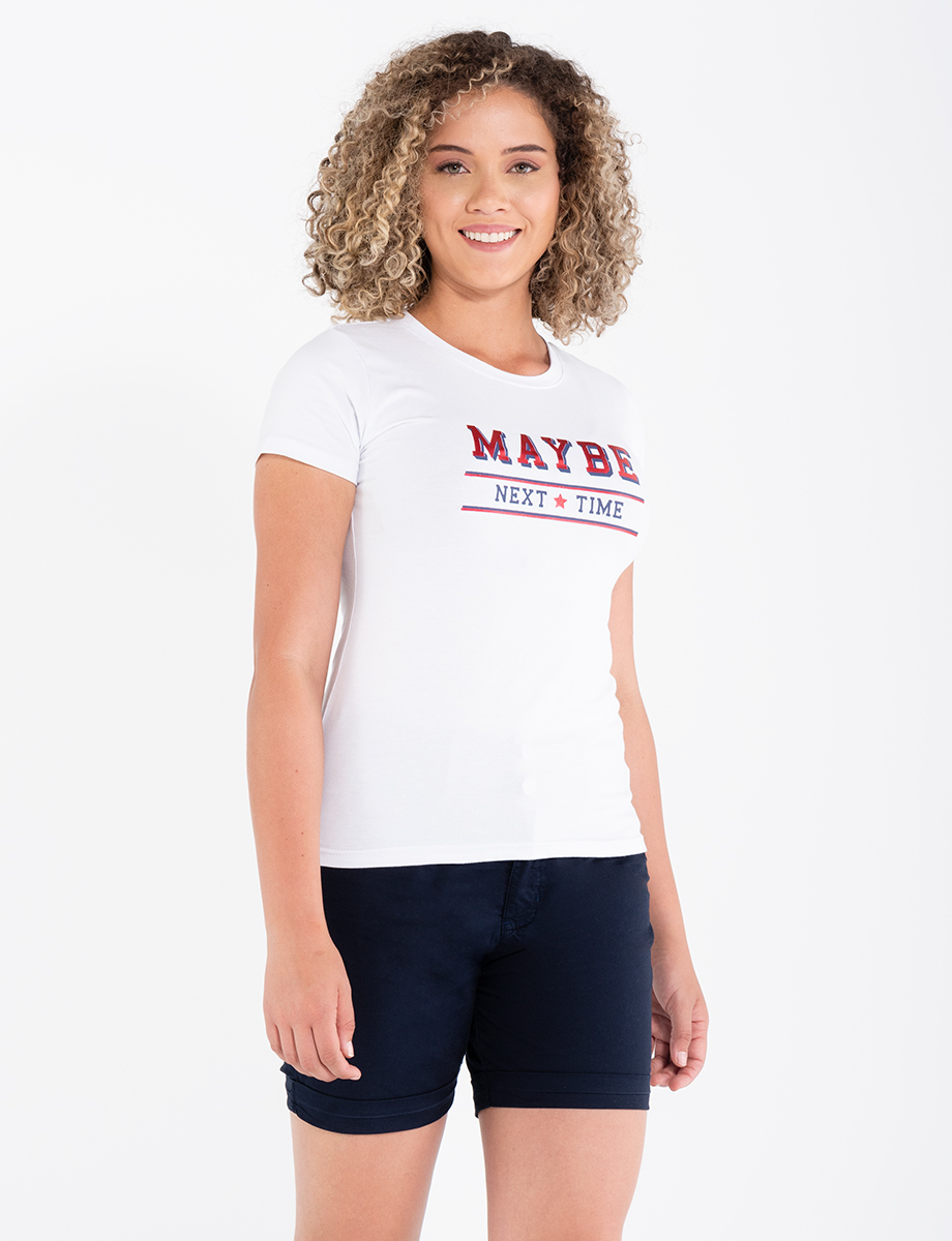 Camiseta Maybe manga corta