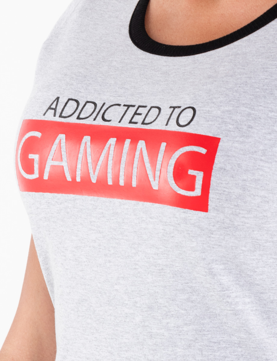 Vestido Addicted to Gaming gris
