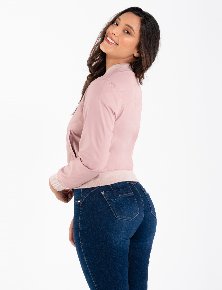 Chaqueta bomber palo de rosa