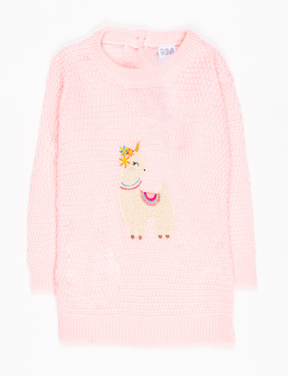 Sweater Llama rosado