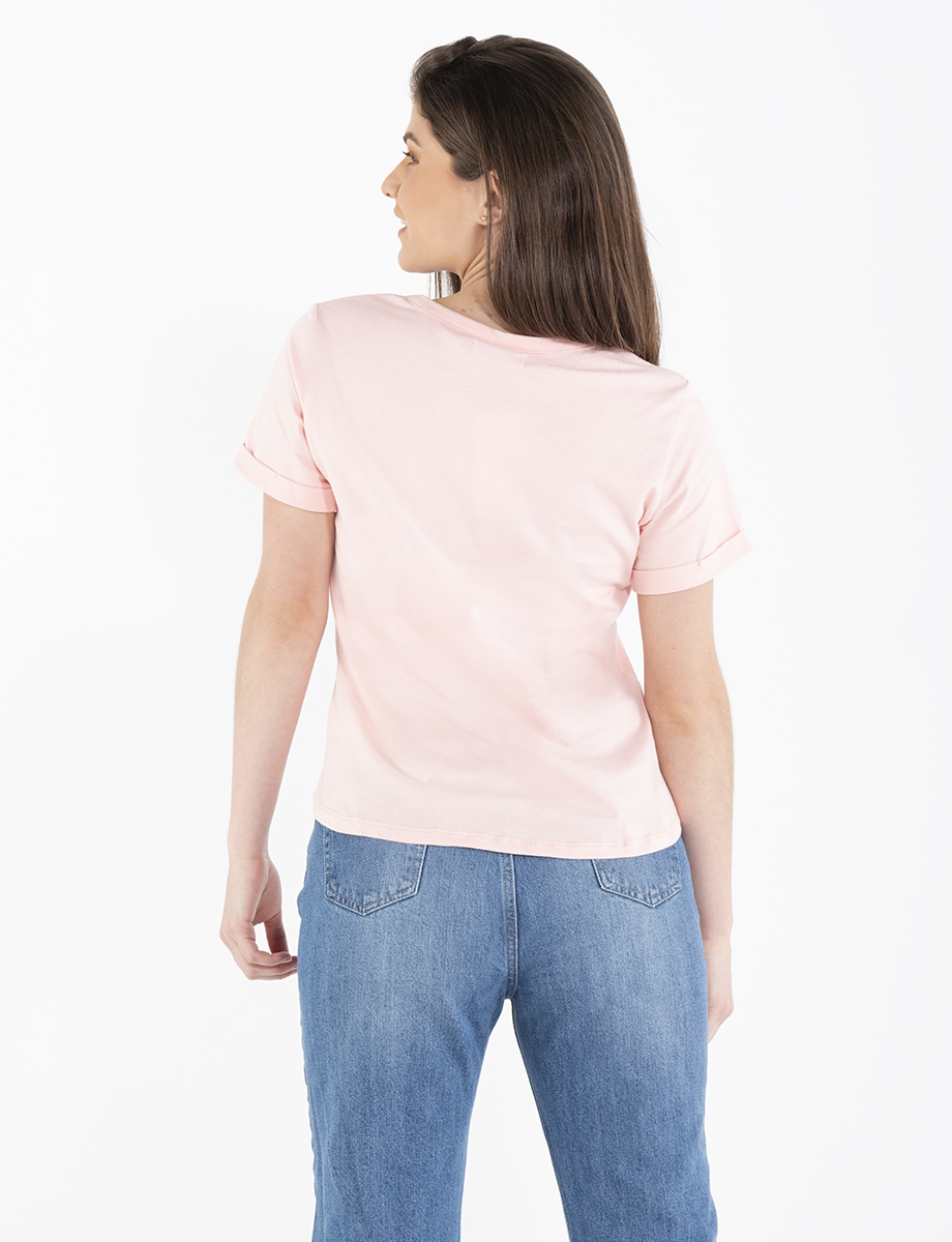 Camiseta con bolsillo Thank You