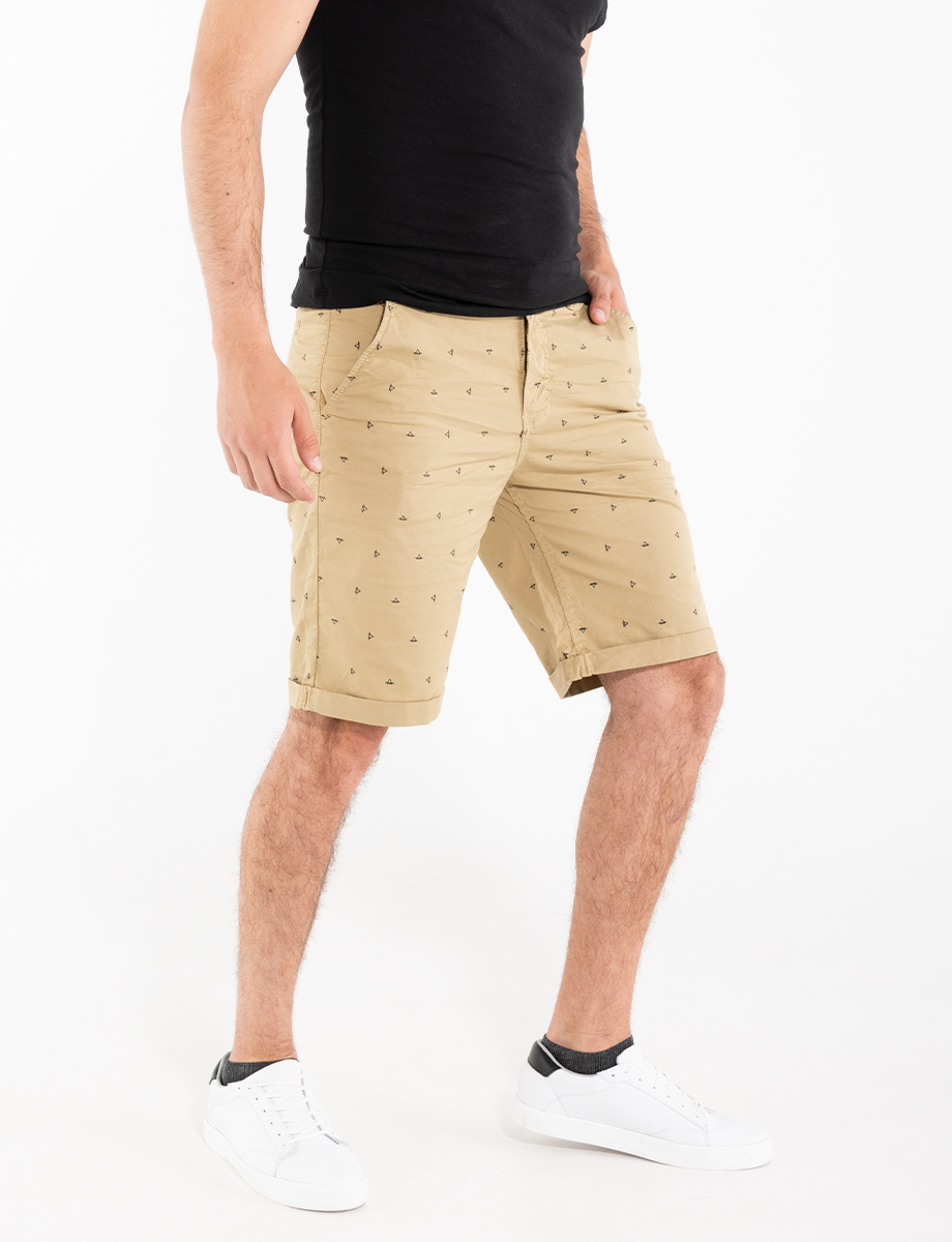 Bermuda print mostaza