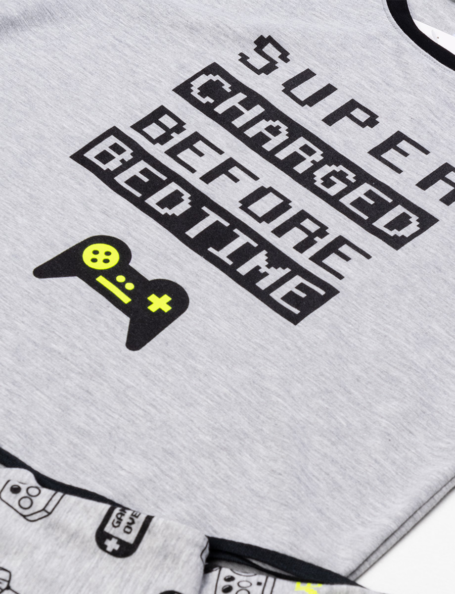 Pijama Super Charged gris