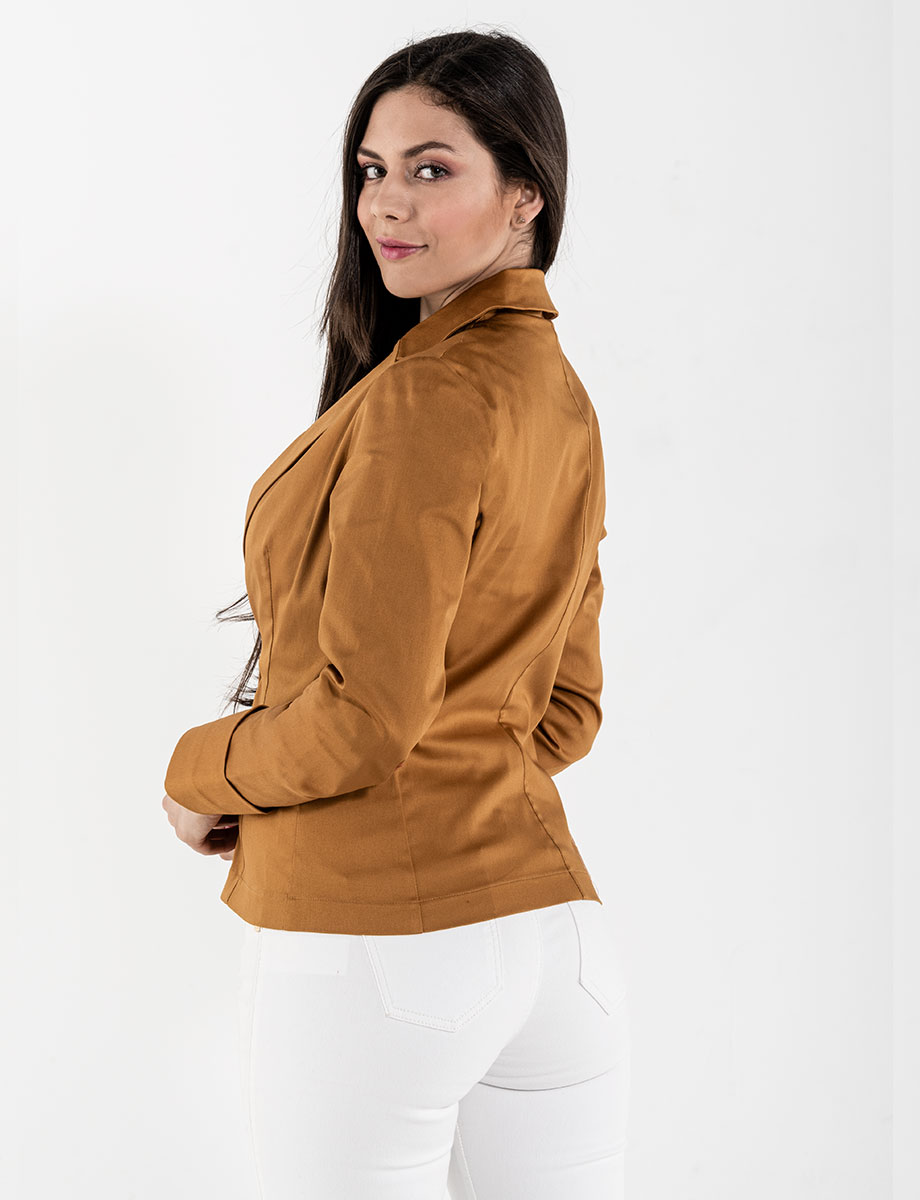 Blazer clásico mostaza