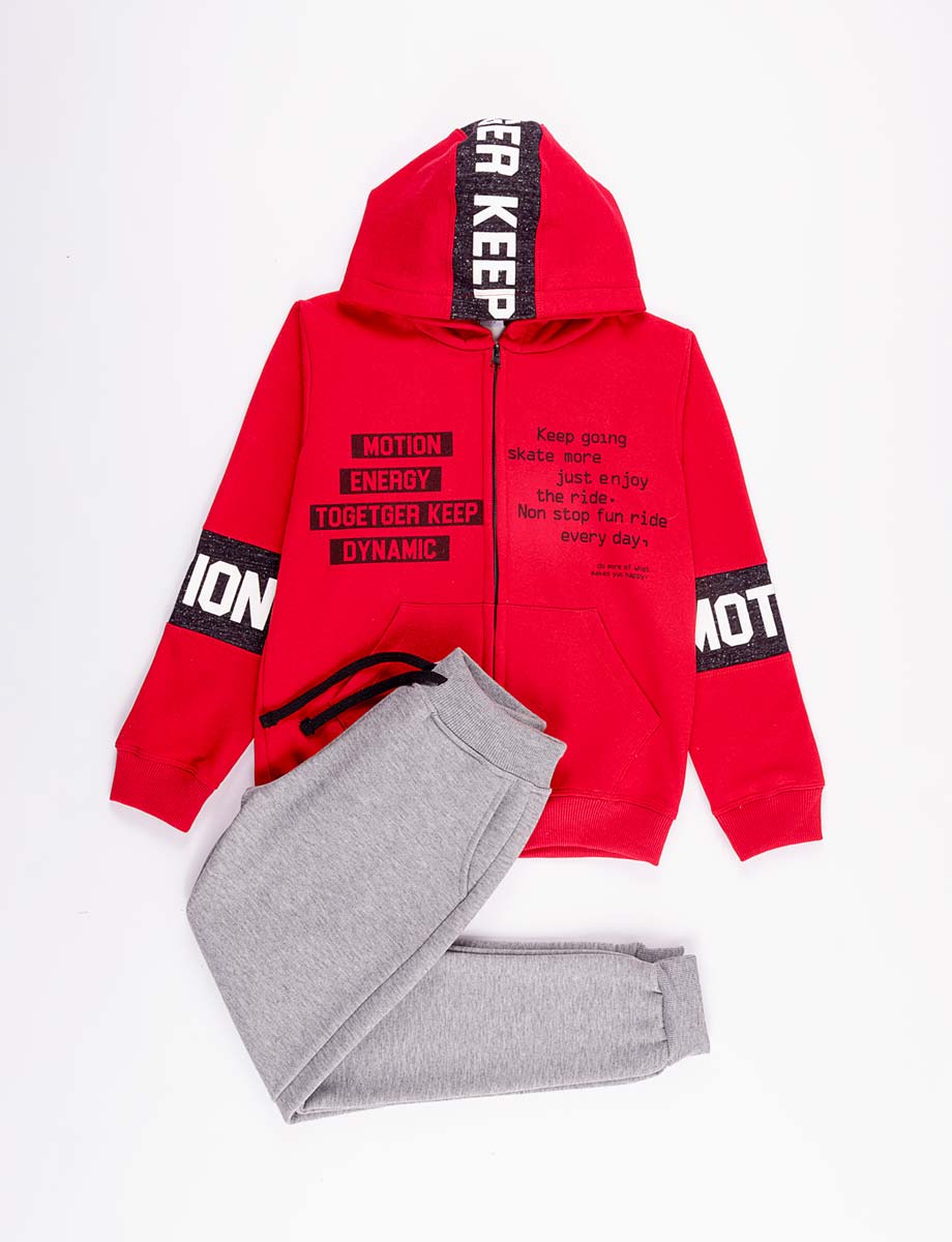 Calentador Motion Energy rojo-gris
