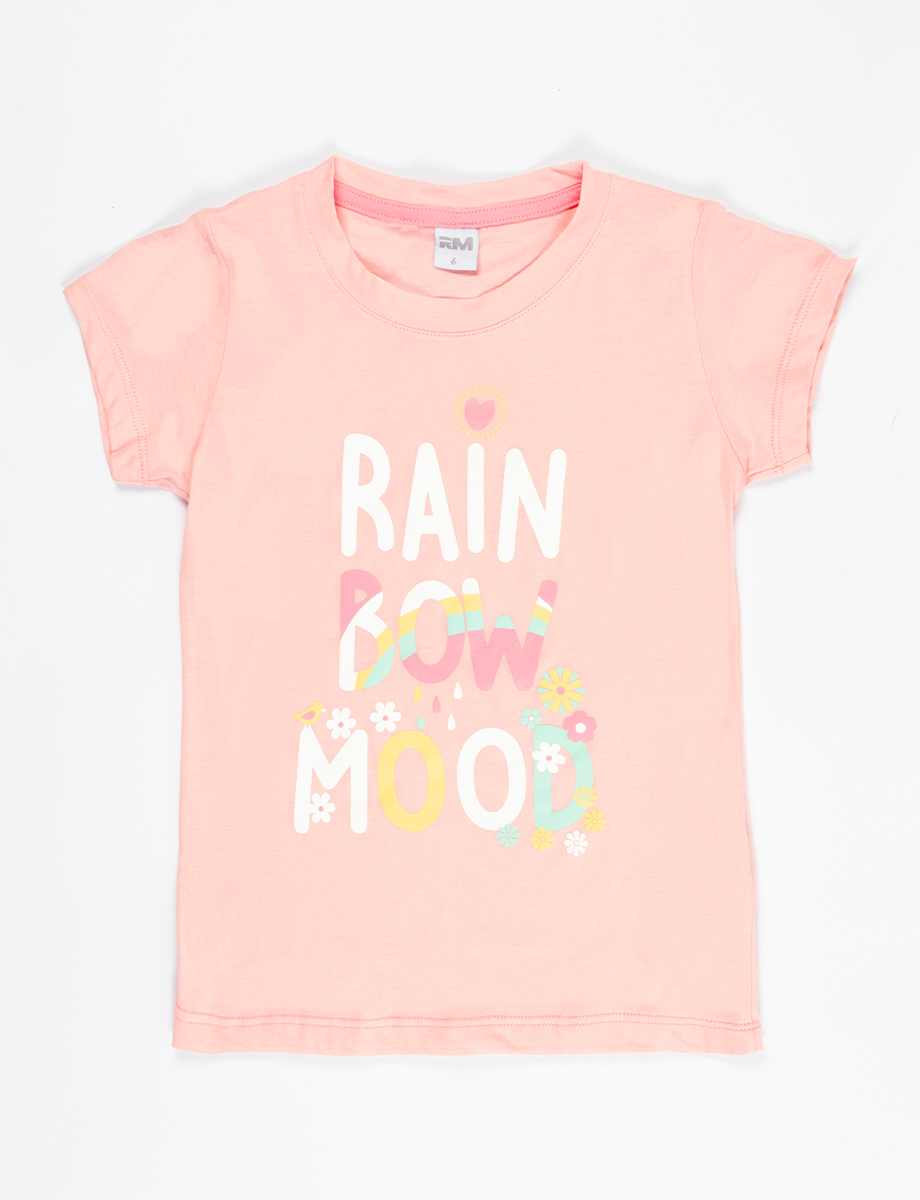 Camiseta rosada Rain Bow