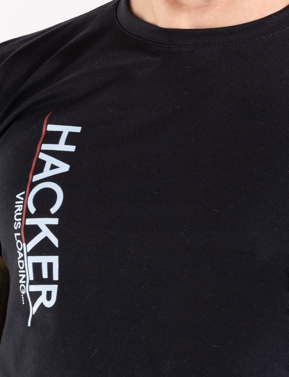 Camiseta unicolor Hacker