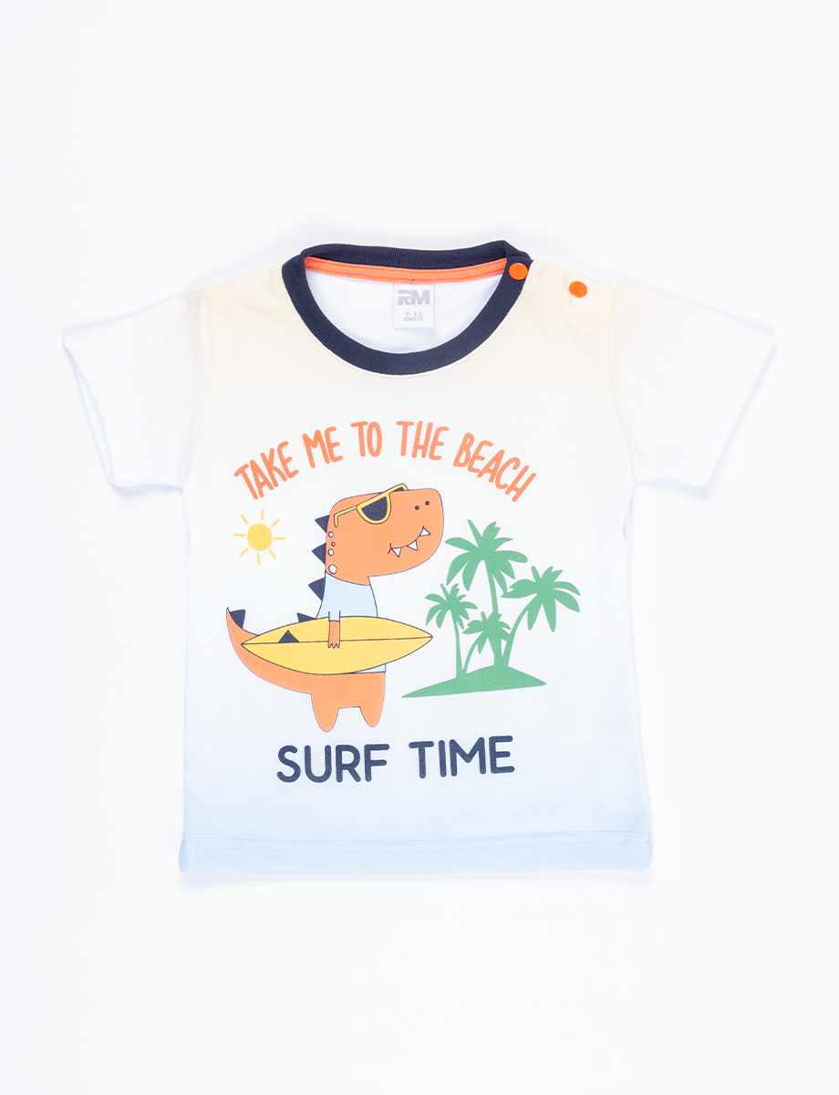 Camiseta Surf Time blanca