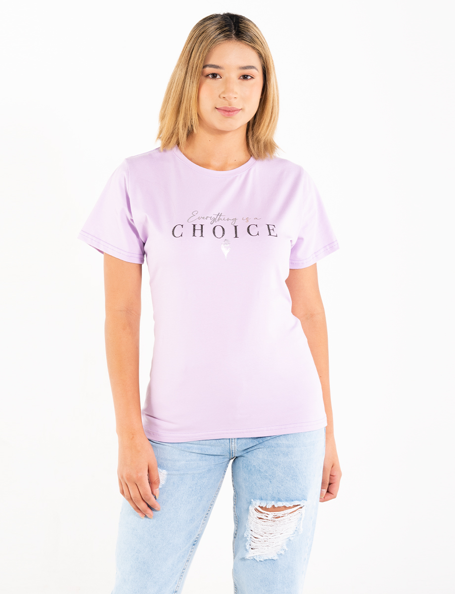 Camiseta lila Choice