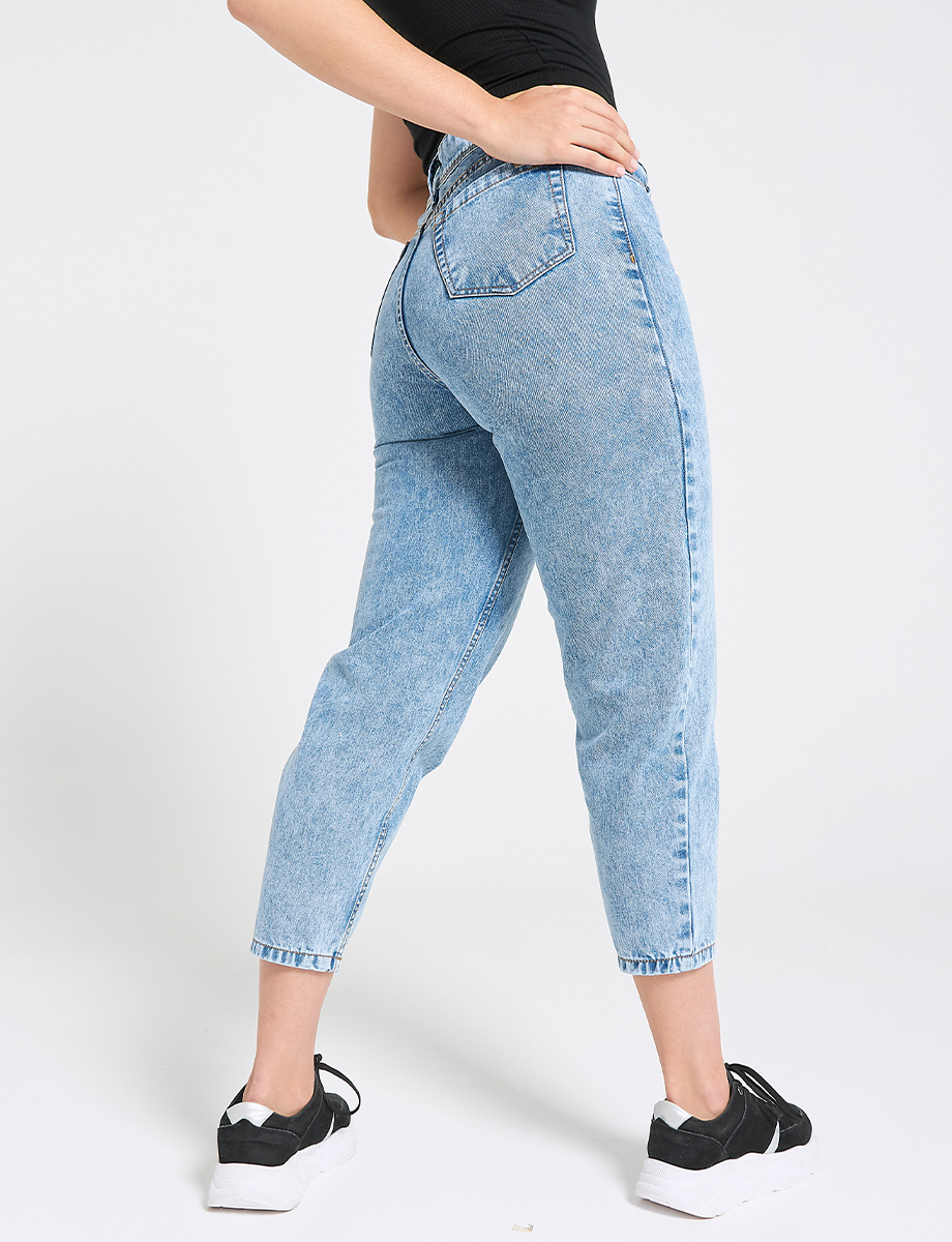 Mon jean deslavado azul claro