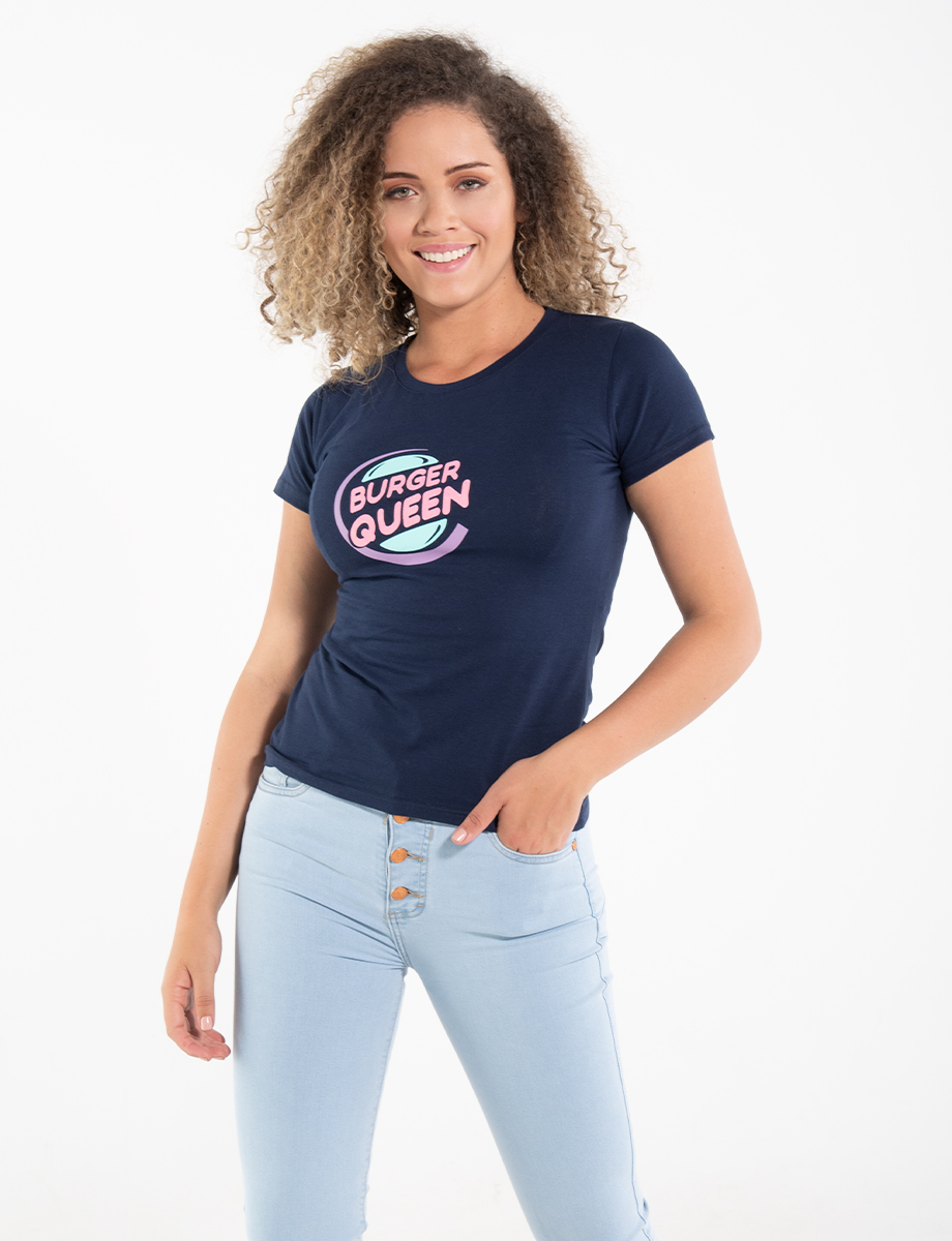 Camiseta Burguer Queen azul