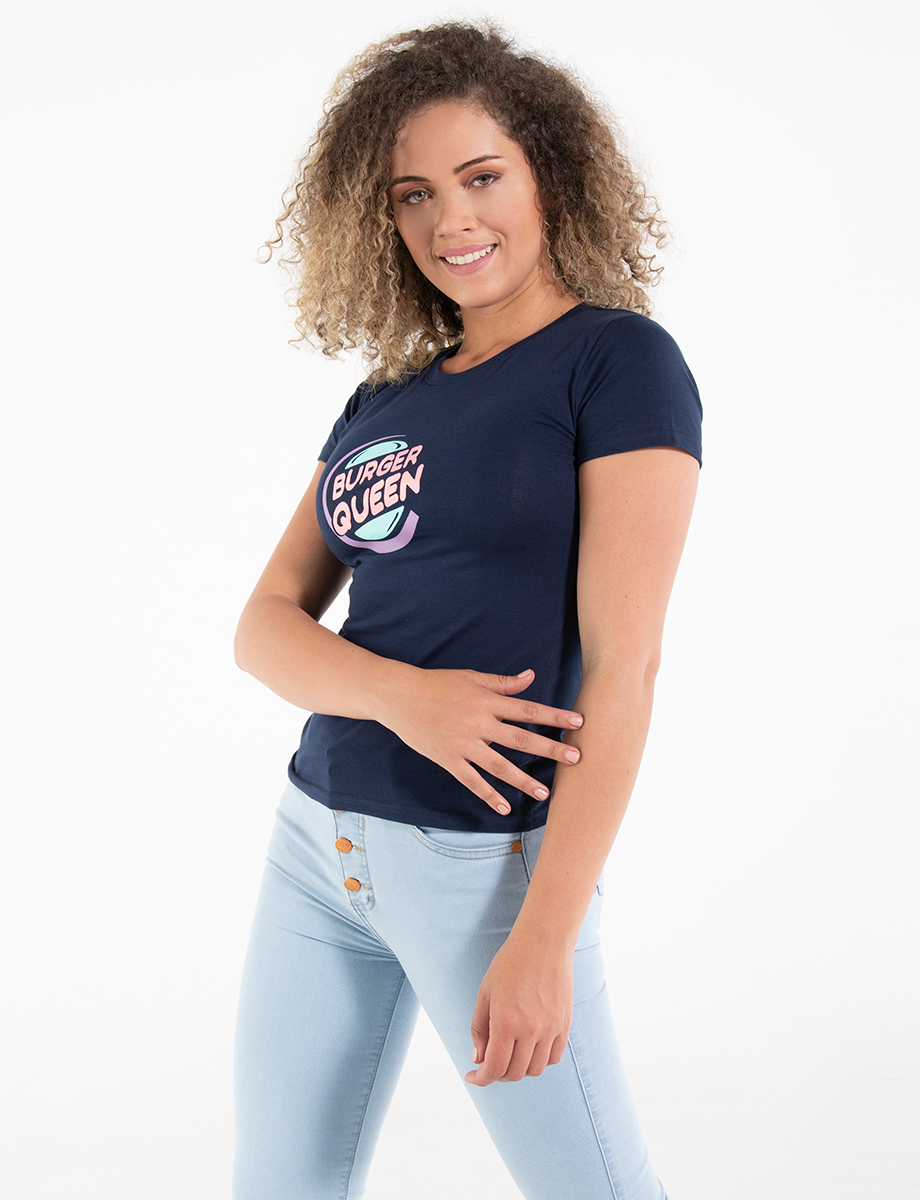 Camiseta Burguer Queen azul