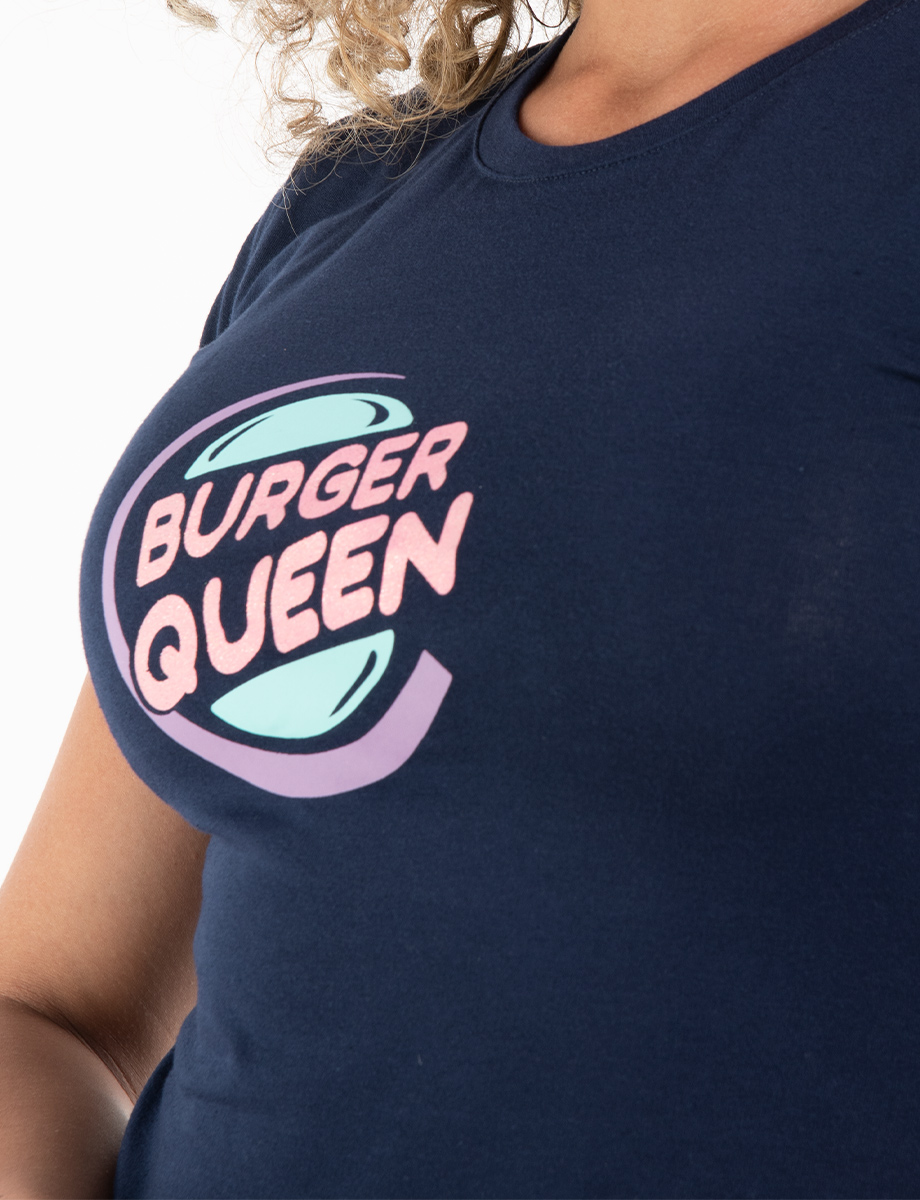 Camiseta Burguer Queen azul