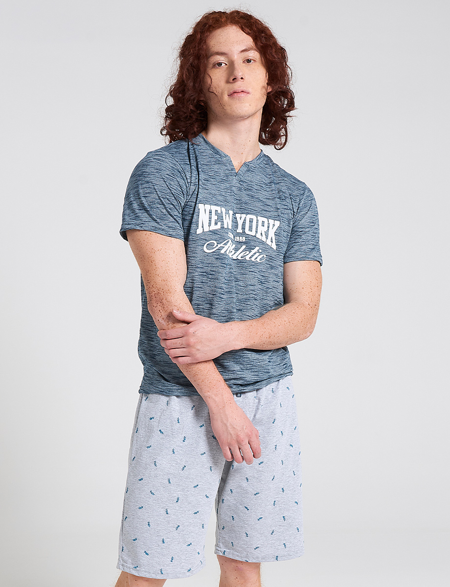 Pijama Short Camiseta New York
