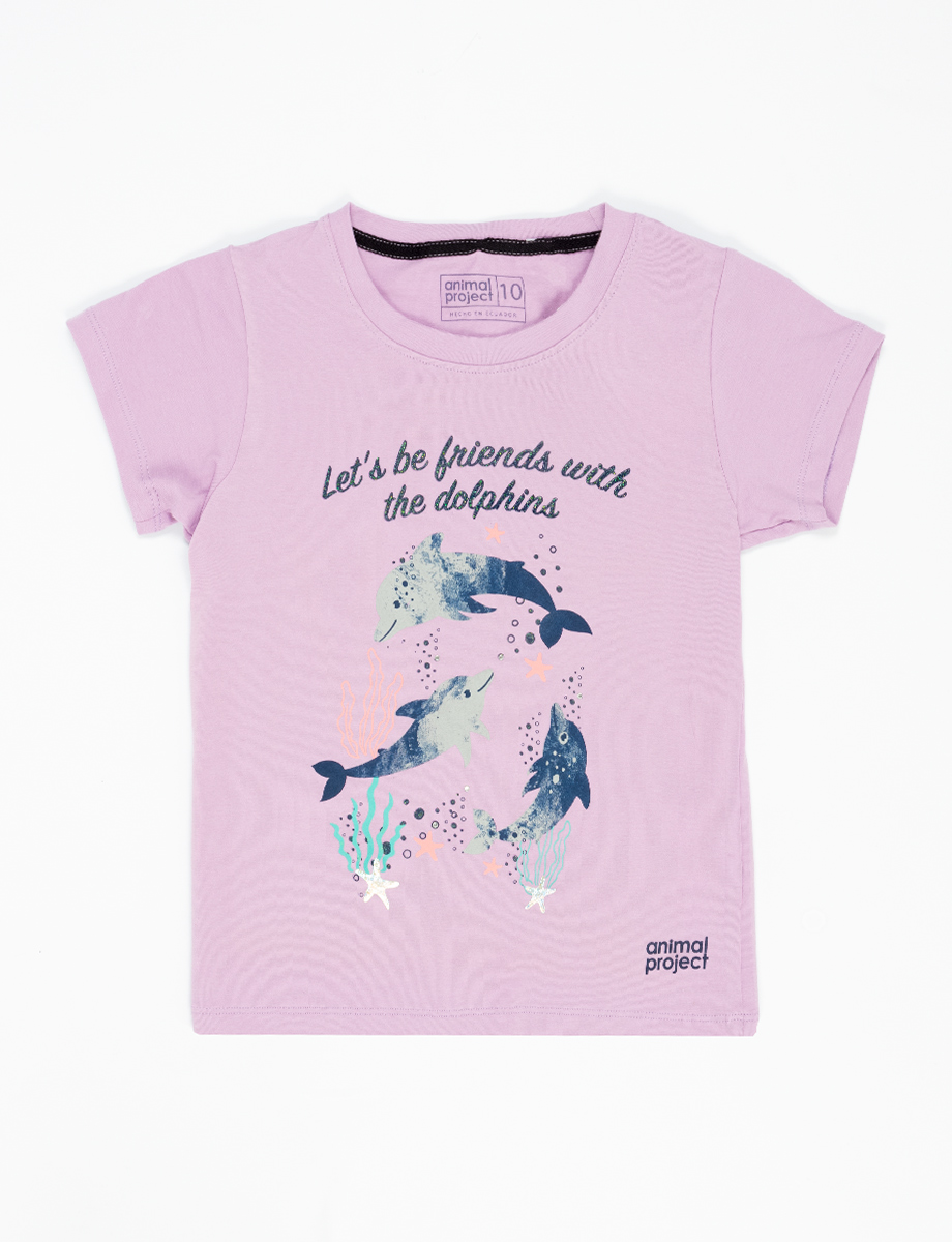 Camiseta esc Delfines Lila