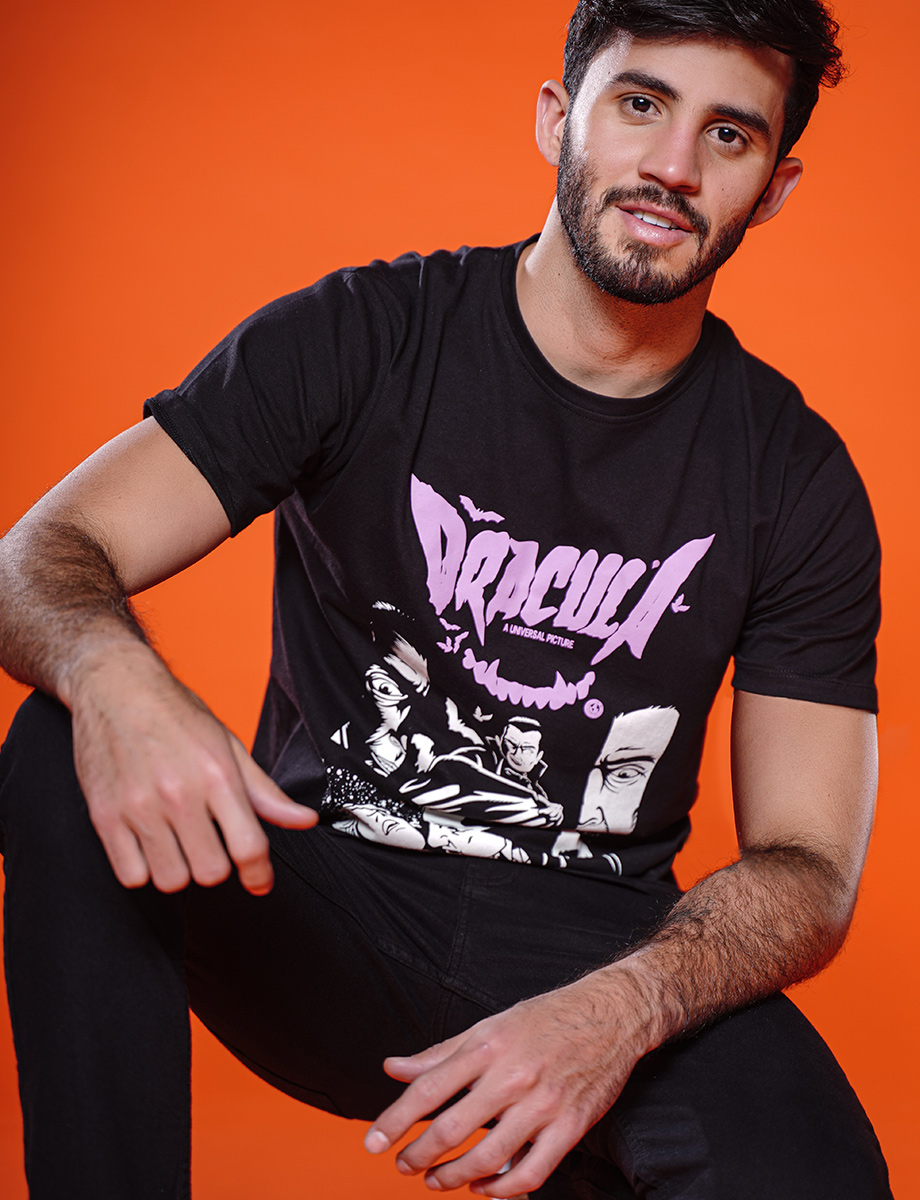 Camiseta negra Drácula