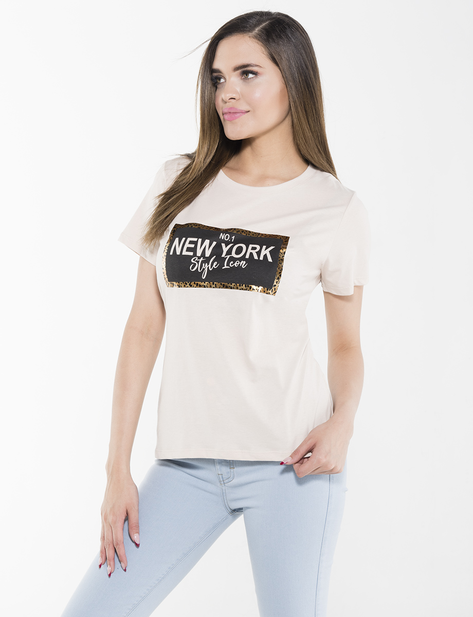 Camiseta New York unicolor