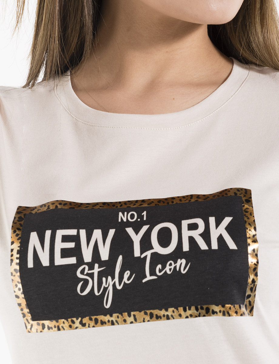 Camiseta New York unicolor