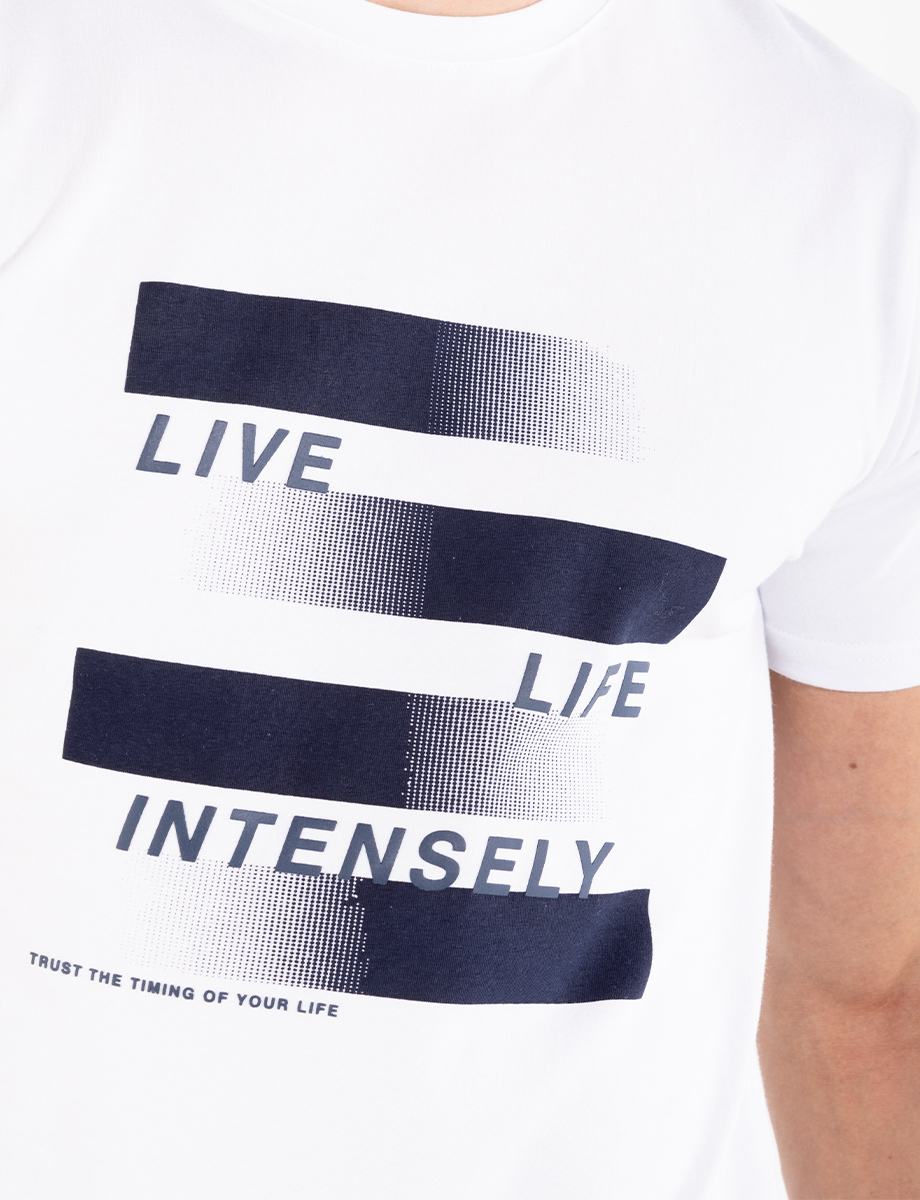 Camiseta Live blanca