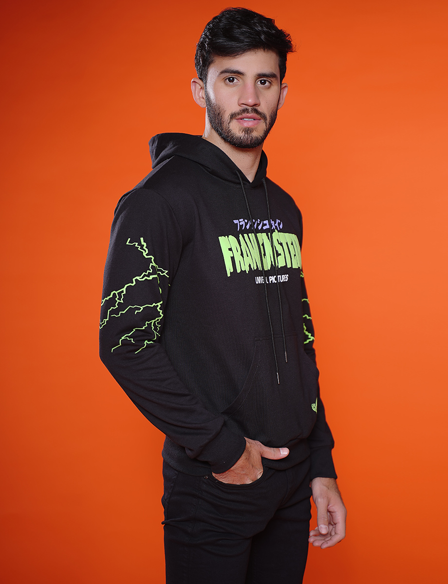 Chompa negra Frankenstein