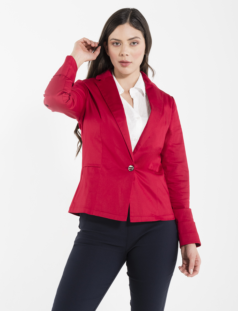 Blazer clásico rojo