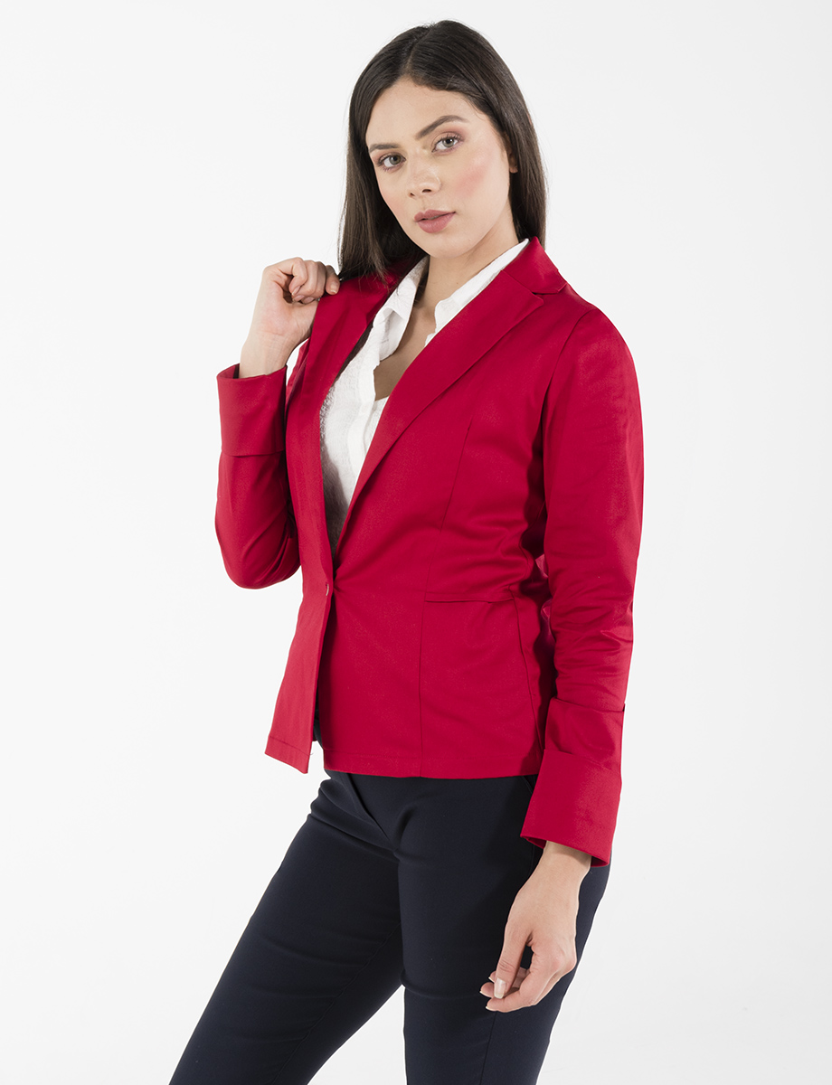 Blazer clásico rojo