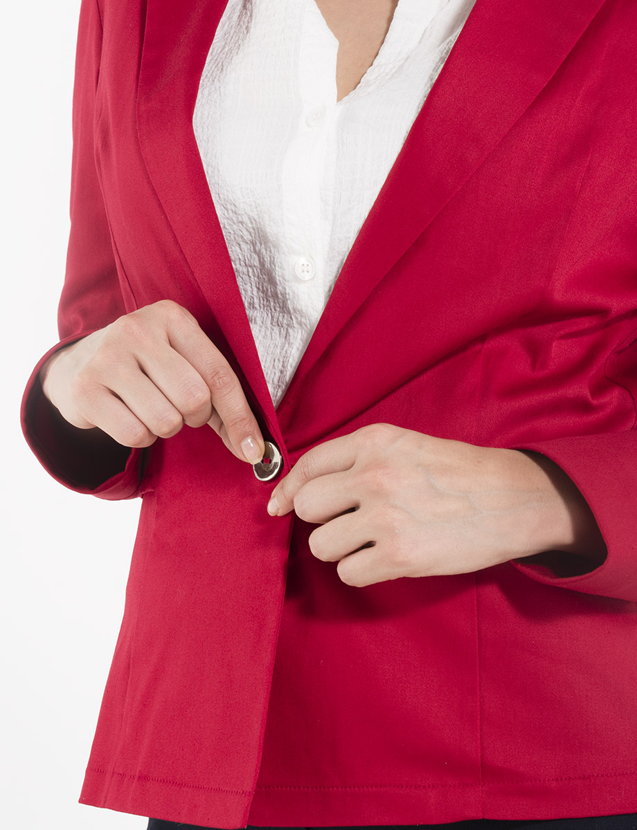 Blazer clásico rojo