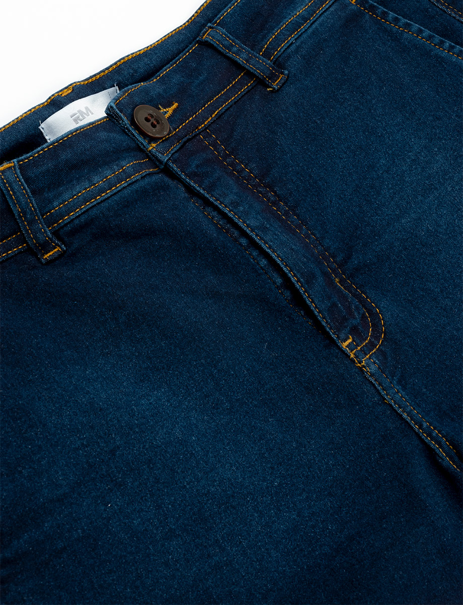 Short llano azul oscuro