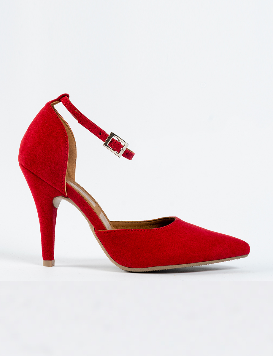 Zapato taco rojo